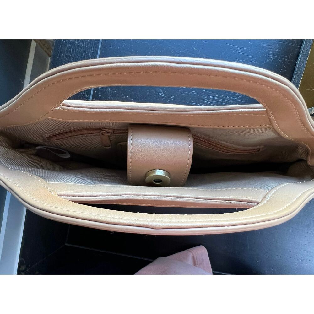 Fossil Small Weave Pattern Leather Trim Bag (Miss… - image 5